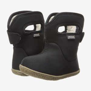 Baby Toddler Bogs Black Size 4